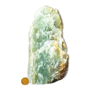 Imagem de 01 Ônix Verde Pé Serrado 14 a 18cm 2 a 3kg Tipo B - Cristaisdecurvelo