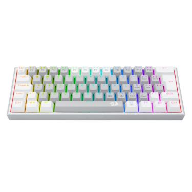 Imagem de Teclado Gamer Redragon RGB Compacto Fizz Lunar Dusk Cinza