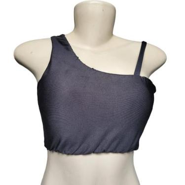 Imagem de Top Alça Costa nua Finess Com Bojo Removivel para Academia, Preto, M