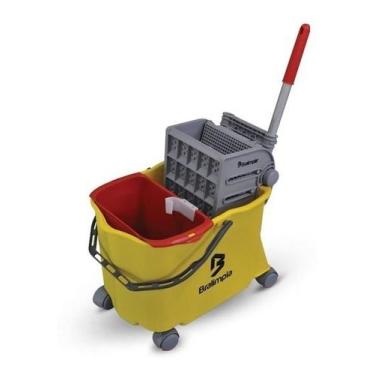 Imagem de Balde Com Espremedor Carrinho Doblô Flex 20lt Bralimpia