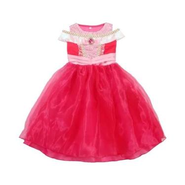 Imagem de Conjunto De Fantasia De Vestido De Princesa Rosa Para Transformação Em