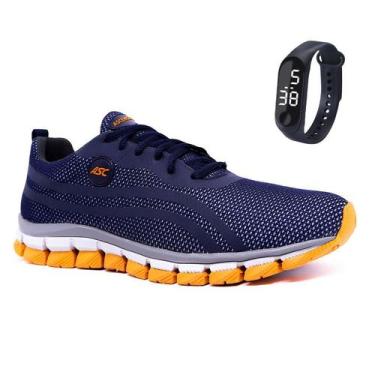 Imagem de Tênis Feminino Para Academia Sola Reta 21 - LEGE, Azul, Laranja, 42, F