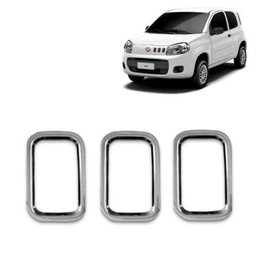 Imagem de Aplique Friso Moldura Grade Parachoque Dianteira Fiat Uno Evo 2010 201