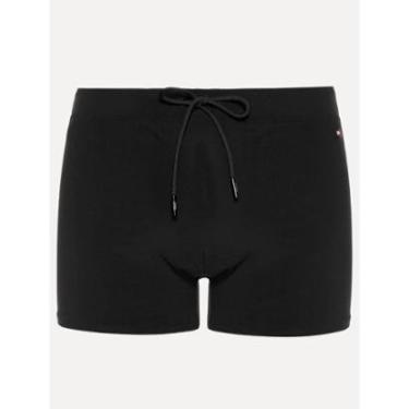 Imagem de Sunga Tommy Hilfiger Masculina Trunk Logo Preta-Masculino