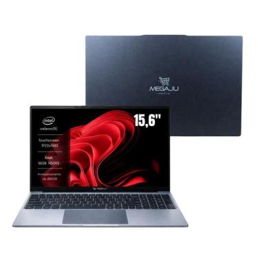 Imagem de Notebook Touchscreen 15.6 Pol. Megaju 16GB RAM 480GB SSD Intel N5095 U