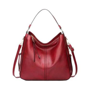 Imagem de Bolsa de Ombro Feminina de Couro Didabear - Grande Capacidade, Estilo 