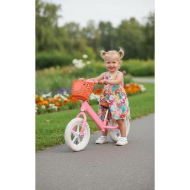Imagem de Bicicleta Equilíbrio Aro 12 Rosa C/ Cesta - 1 Ano+ - Congratulations S