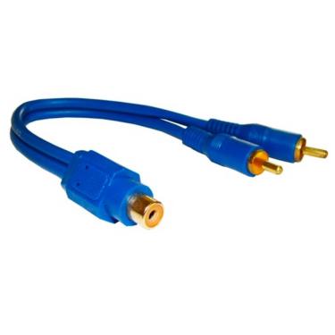 Imagem de Cabo Y RCA - 2 RCA Macho para 1 RCA Femea