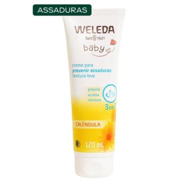 Imagem de Creme Weleda Baby Creme Troca Fralda Pomada Prevenção Assaduras Calênd