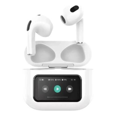Imagem de Fone Bluetooth V5.4 Lcd Som Potente, Grave E Conforto Total Branco - B