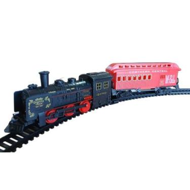 Imagem de Trem Classico a Pilha 12 Peças - Importado