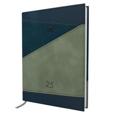 Imagem de Agenda Mini Executiva Costurada Azul e Cinza 2025 - DAC, Cinza