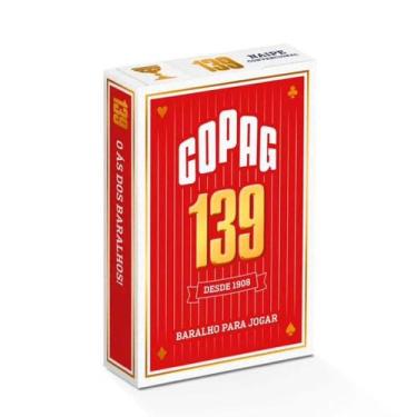 Imagem de Jogo de Cartas - Baralho para Jogar 139 - Tradicional - Vermelho - Cop