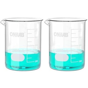 Imagem de Copo de vidro OniLab Scientific Griffin Low Form 1000mL x2