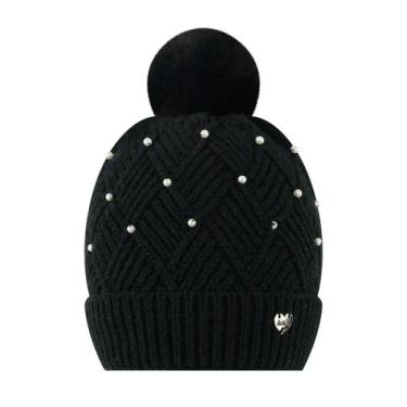 Imagem de Gorro Preto com Perolas Menina Kukiê, M, Preto