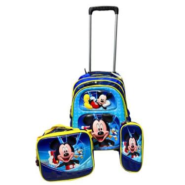 Imagem de Mochila Infantil Kit Escolar Lilo Stitch Homem Aranha Vários Personage