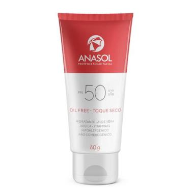 Imagem de Protetor solar facial ANASOL FPS 50 toque seco 60gr