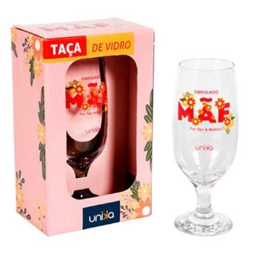 Imagem de Taça de Vidro Unika Obrigado Mãe 300 ml