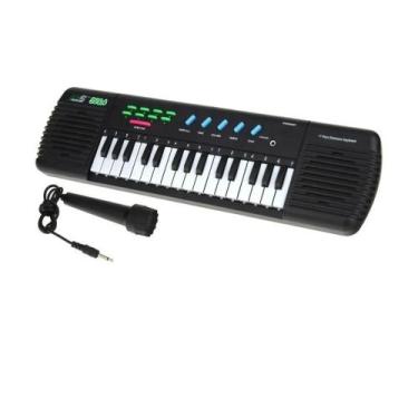 Imagem de Brinquedo Infantil Teclado Piano Musical com Karaoke - MILES