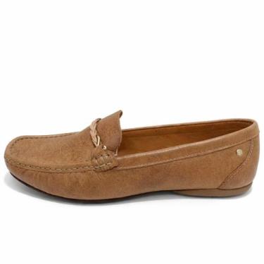 Imagem de Mocassim feminino de couro andacco ref 45011 -, Bege, 37