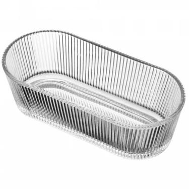 Imagem de Petisqueira oval de cristal Lines Wolff 16,5x7,5x5