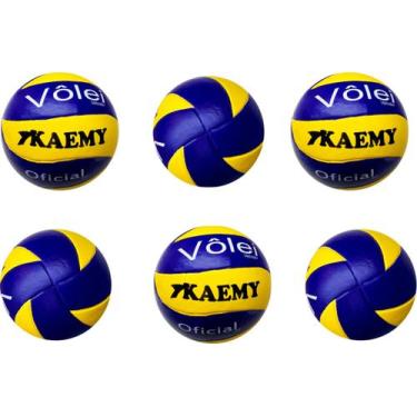 Imagem de Bola Vôlei Veloster Com 06 Unidades Kaemy ML72