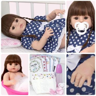 Imagem de Bebê Reborn Barata Baby Alive Fofa Cabelo Longo Pode Molhar - Cegonha 