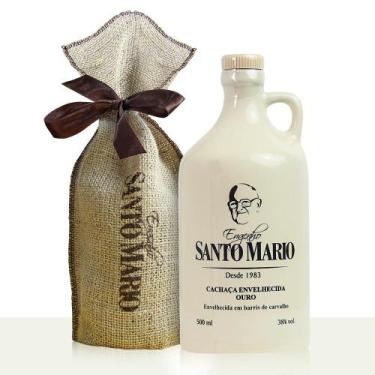 Imagem de Cachaça Ouro Carvalho Americano Louça 500 mL Santo Mário
