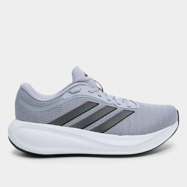 Imagem de Tênis Adidas Response Runner 2, Prata, Preto, 41