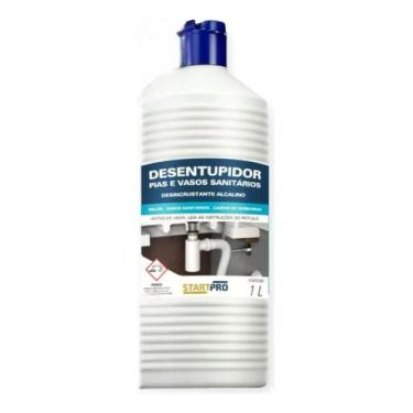 Imagem de Desentupidor Startpro 1L Alcalino Pias Vasos Ralos Rende 10L