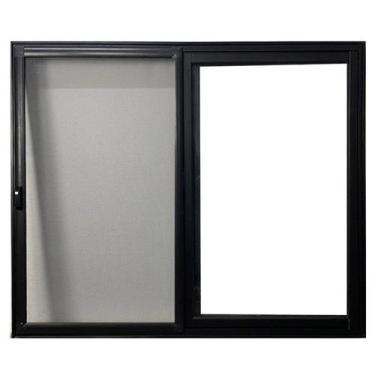 Imagem de Janela Vitro 2 Folhas de Correr Tela Mosquiteira Alumínio 120cm x 150c