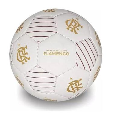 Imagem de Mini Bola Flamengo Futebol 12 - Sport Bel, Branco, Dourado