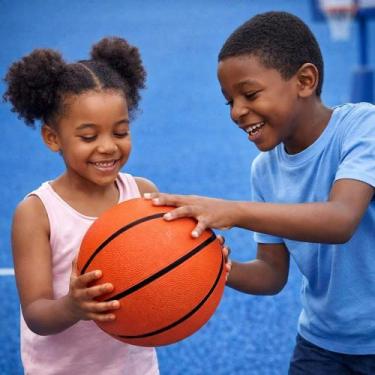 Imagem de Bola Basquete Infantil Textura Antiderrapante Duravel Treinamento Espo