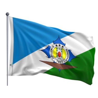 Imagem de Bandeira do Município de Ariquemes Dupla Face Estampada Tamanho 90x128