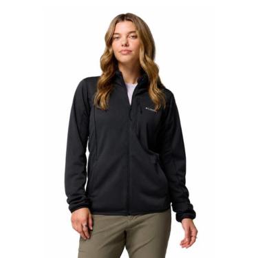 Imagem de Jaqueta Fleece Columbia Feminina Essential Hike Grid Full Zip Preta, G