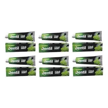 Imagem de Kit 6 Creme Dental Ultra Mint C/xilitol S/flúor 70gr Dentil