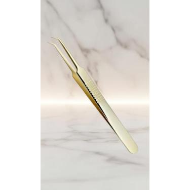 Imagem de Pinça Profissional para Extensão de Cílios Volume - Congratulations St