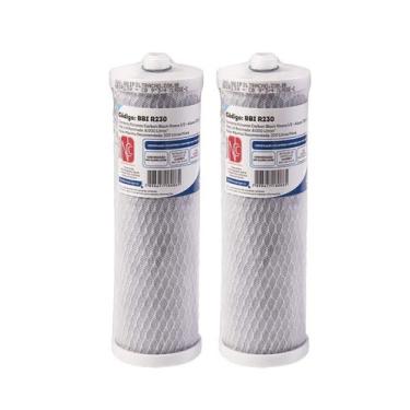 Imagem de KIT 02 UN Refil BBI R230 9.3/4 Rosca Carbon Block Compativel Igatu 888