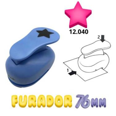 Imagem de Furador Cortador Perfurador De Eva Papel 76mm Make+  Artesanal  Scrapb