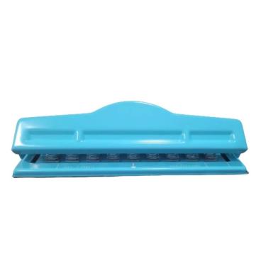 Imagem de Perfurador Motivate 9025MT Cogumelo Caderno de Disco Planner 9 Furos Metal Azul