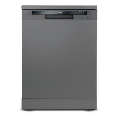 Imagem de Lava Louças de Piso Midea DWA14S 14 Serviços 6 Programas Função Adiar Início Trava de Segurança Cinza 110V