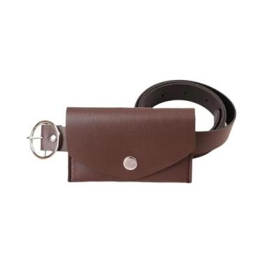 Imagem de Cinto Ajustável De PU De 100CM Com Fivela De Metal, Bolsa Para Carteir