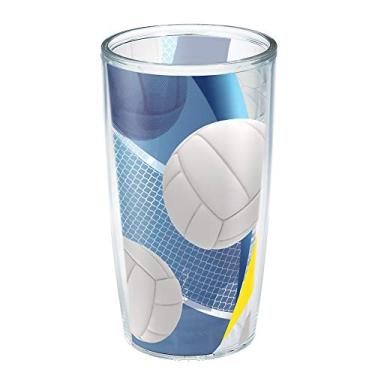 Imagem de Tervis Copo térmico de parede dupla para voleibol da Serving It Up, 473 ml – sem tampa, transparente