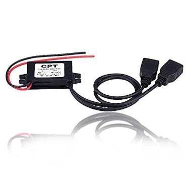 Imagem de Keenso Conversor à Prova D'água 3A DC 12V para DC 5V Carregador Duplo USB Adaptador de Alimentação