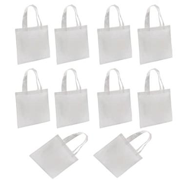 Imagem de 10 peças leve reutilizável sublimação em não sacola de personalizada para atividade de publicidade