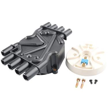 Imagem de Kit de tampa e rotor de distribuidor de ignição, substitui D329A 10452459 D465 compatível com 5.0 5.7 Chevy GMC Vortec 305 350 - 1996-1999 C1500 K1500 C1500 Suburban K1500 Suburban, 1996-2000 Tahoe Yukon, mais