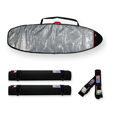 Imagem de Espuma 40cm + Fita Rack + Capa Prancha Fun Refletiva 7`0-7`4 - Maori Extreme