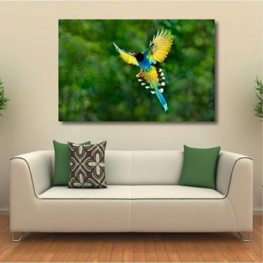 Imagem de Quadro decorativo - Pássaro Paisagem - Tela em Tecido 1
