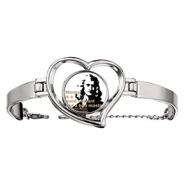 Imagem de N/A N/A Bracelete de arame com joias de coração e interpretação de bacon, medium, metal