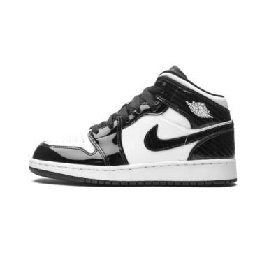Imagem de Nike Jordan 1 Mid Black White Grade School DD2192-001 (6.5, Numeric_6_Point_5)